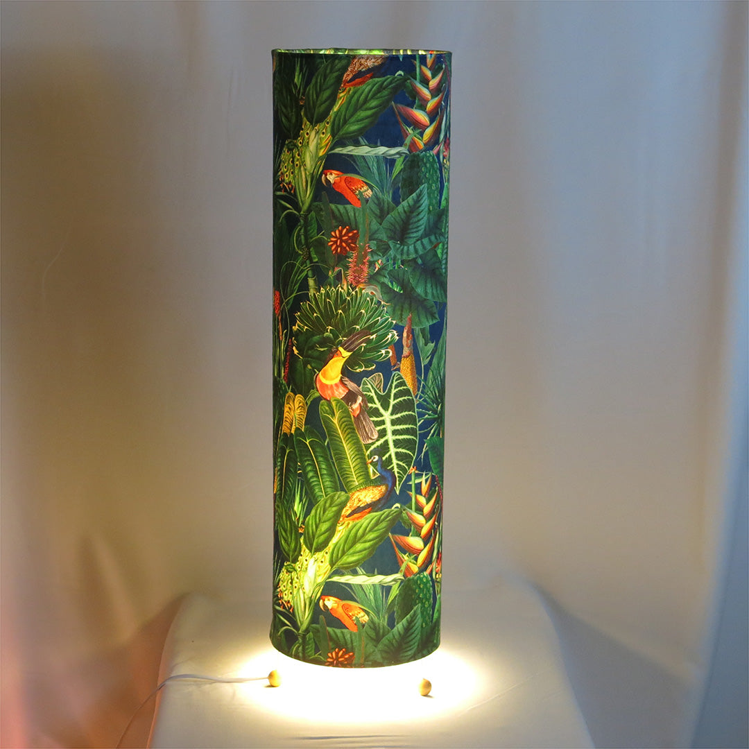 JUNGLE GREEN FLOOR LAMP ECO-VELVET