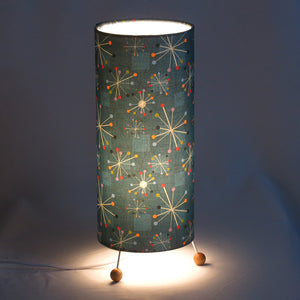 BLUE STARBURST TABLE LAMP