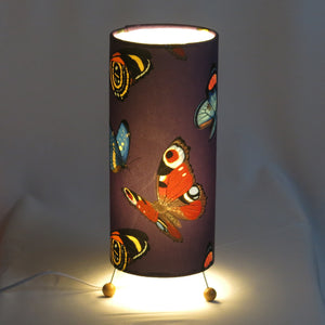 PURPLE BUTTERFLIES TABLE LAMP - ECO VELVET