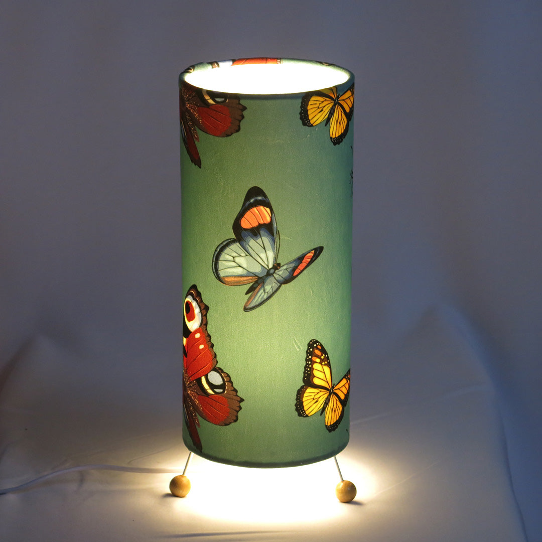 TEAL BUTTERFLIES TABLE LAMP